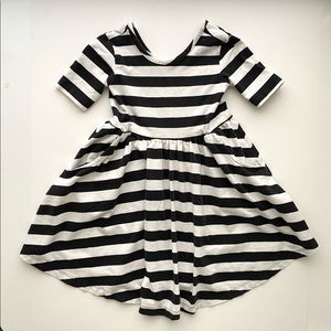 Hanna Andersson black and white super twirl dress